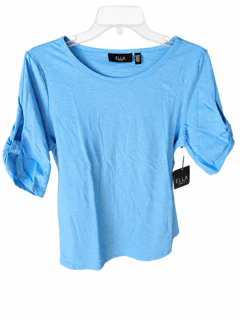 Ella Rafaella women’s short sleeve top in Blue Size Small